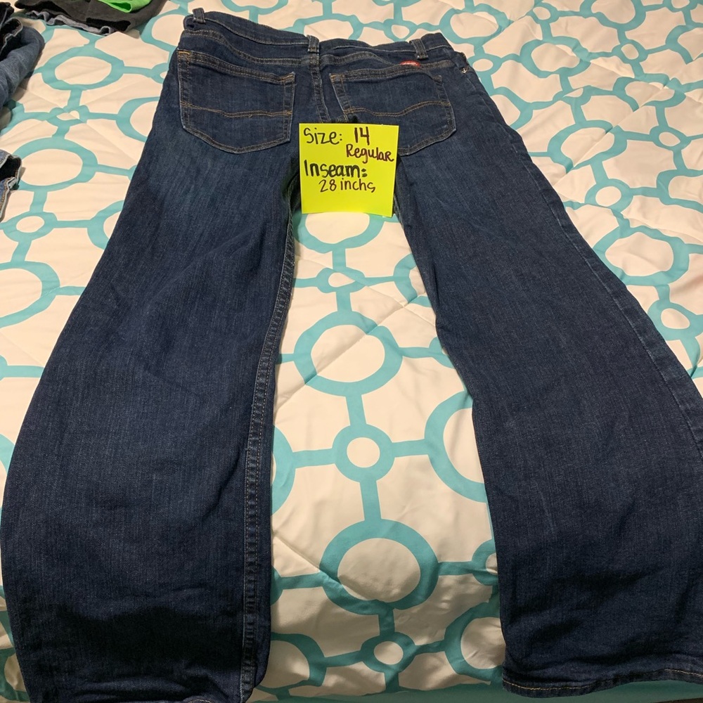 Boys Jeans Size 14 Regular 28 inches In Seam